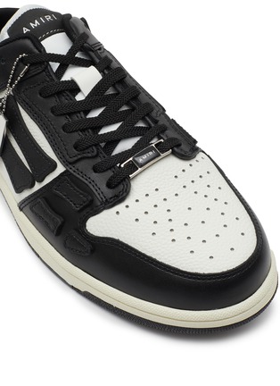 Detail View - Click To Enlarge - AMIRI - ‘Skel’ Leather Low Top Slip On Sneakers