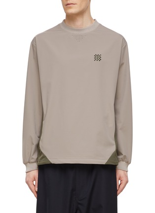 Main View - Click To Enlarge - MANORS - Windbreaker Panel Sweatshirt