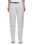 Main View - Click To Enlarge - MANORS - Contrast Belted Convertible Straight Leg Pants