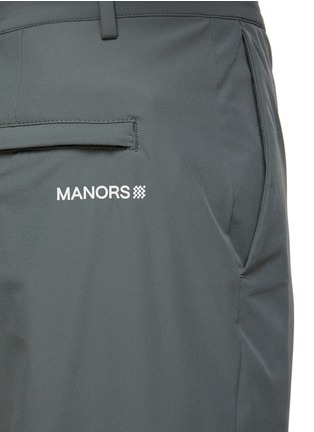  - MANORS - Straight Leg Contrasting Logo Detail Trousers