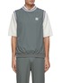 Main View - Click To Enlarge - MANORS - Crewneck Contrast Stripe Ribbed Trim Vest
