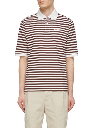 Main View - Click To Enlarge - MANORS - Striped Polo Shirt