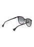 Figure View - Click To Enlarge - GUCCI - Logo Appliqué Acetate Round Frame Grey Gradient Lens Sunglasses