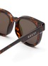Detail View - Click To Enlarge - GUCCI - Detachable Strap Acetate Round Frame Purple Lens Sunglasses