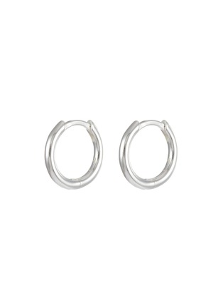 Main View - Click To Enlarge - HATTON LABS - Silver Toned Metal Small Hoop Earrings