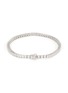 Main View - Click To Enlarge - HATTON LABS - Zirconia Silver Toned Metal Tennis Bracelet