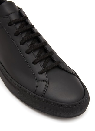 Detail View - Click To Enlarge - COMMON PROJECTS - ‘Retro Achilles’ Low Top Lace Up Leather Sneakers
