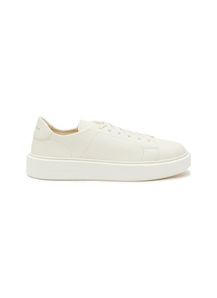 Main View - Click To Enlarge - HENDERSON - ‘Chronos’ Pebble Leather Low Top Lace Up Tennis Sneakers