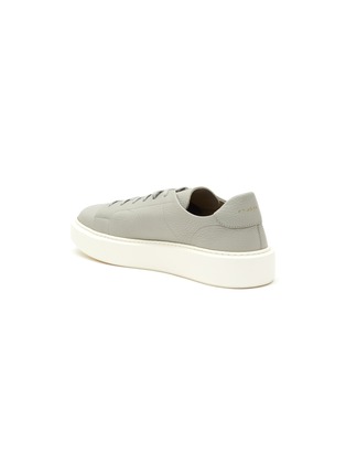  - HENDERSON - ‘Chronos’ Pebble Leather Low Top Lace Up Tennis Sneakers
