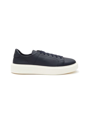 Main View - Click To Enlarge - HENDERSON - ‘Chronos’ Pebble Leather Low Top Lace Up Tennis Sneakers