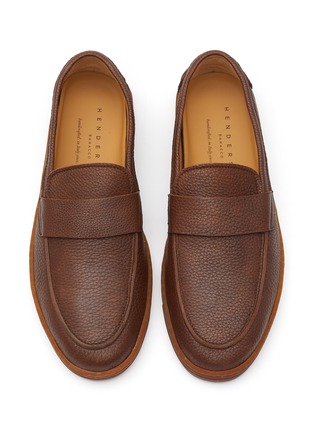 Detail View - Click To Enlarge - HENDERSON - ‘Sifnos’ Pebble Leather Loafers