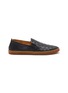 Main View - Click To Enlarge - HENDERSON - ‘Antiparos’ Woven Leather Slip-On Sneakers