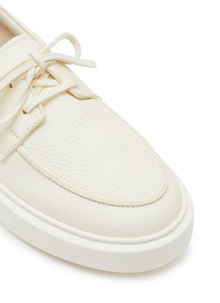 Detail View - Click To Enlarge - HENDERSON - ‘Ghibli’ Pebble Leather Boat Shoes