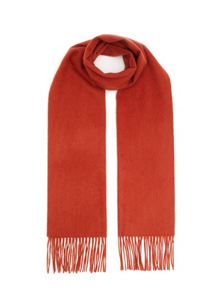 Main View - Click To Enlarge - JOVENS - FRINGED WATERWEAVE CASHMERE SCARF