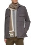 Figure View - Click To Enlarge - JOVENS - CONTRAST EDGE CASHMERE KNIT SCARF
