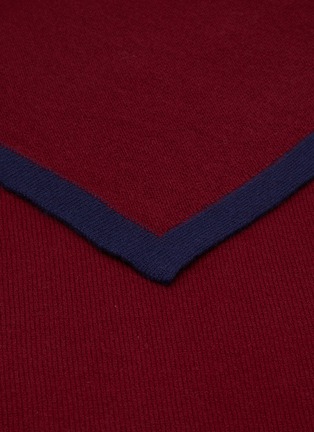 Detail View - Click To Enlarge - JOVENS - CONTRAST EDGE CASHMERE KNIT SCARF