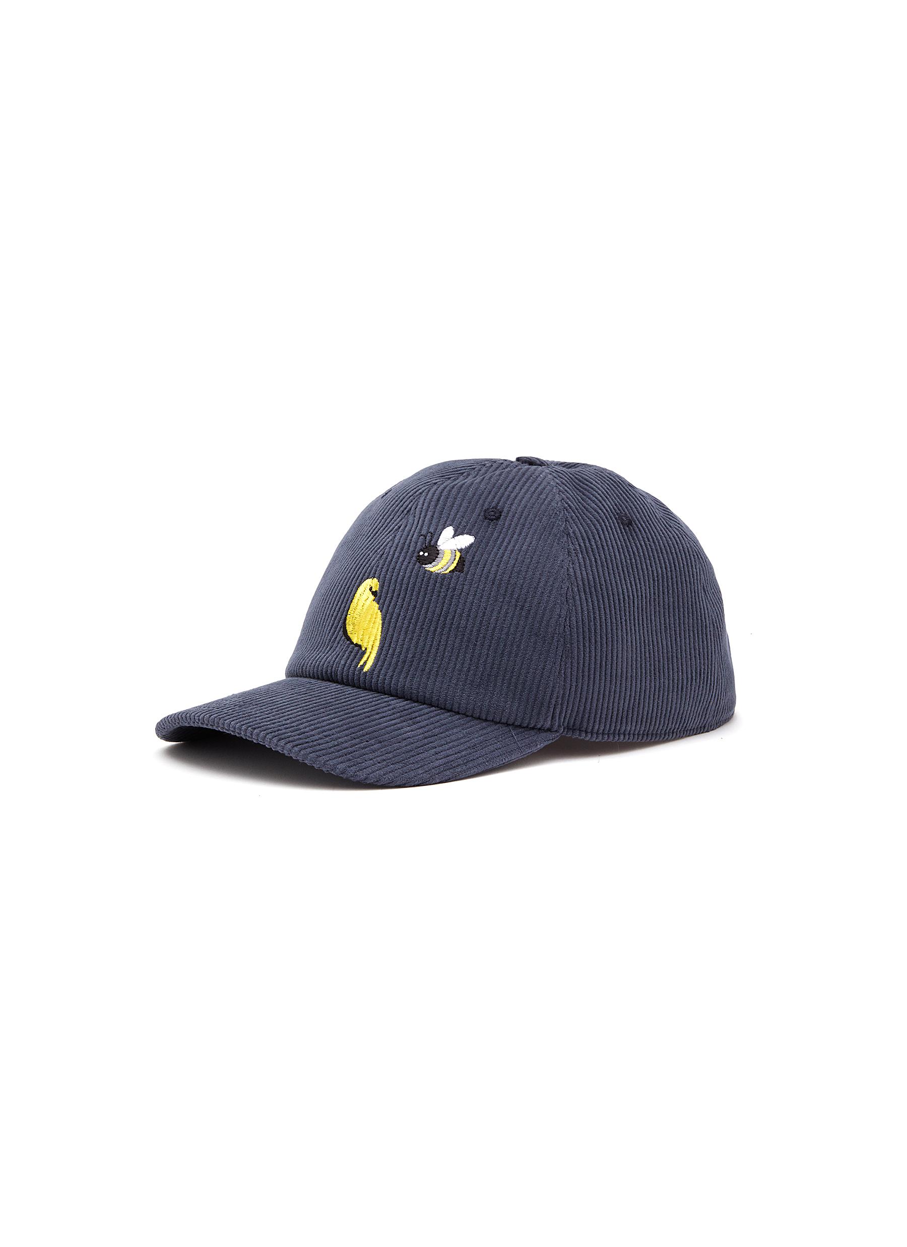 THOM BROWNE BIRDS AND BEES EMBROIDERY 6 PANEL BASEBALL CAP