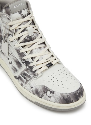 Detail View - Click To Enlarge - AMIRI - ‘Skel’ High Top Lace Up Leather Sneakers