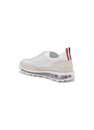  - THOM BROWNE - Clear Sole Perforated Leather Sneakers