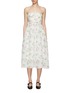 Main View - Click To Enlarge - MING MA - Floral Print Flared Camisole Dress