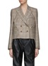 Main View - Click To Enlarge - BLAZÉ MILANO - Spencer Peak Lapel Double Breasted Crop Blazer