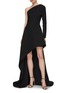 Figure View - Click To Enlarge - MATICEVSKI - ‘Persuade’ One Sleeve Cut Away Gown