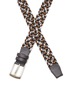 Detail View - Click To Enlarge - MAGNANNI - ‘Nadal’ Silver Toned Metal Square Braided Buckle Belt