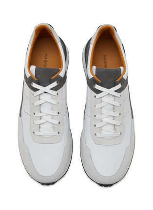 Detail View - Click To Enlarge - MAGNANNI - ‘Grafton’ Suede Panel Leather Sneakers