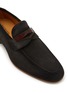 Detail View - Click To Enlarge - MAGNANNI - ‘Hendidos’ Crocodile Embossed Strap Suede Penny Loafers