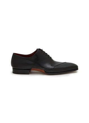 Main View - Click To Enlarge - MAGNANNI - ‘Suela’ Asymmetric Toe Cap Leather Oxford Shoes