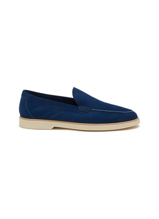 Main View - Click To Enlarge - MAGNANNI - ‘Altea’ Apron Toe Suede Loafers