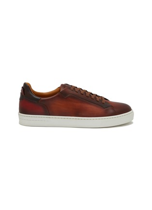 Main View - Click To Enlarge - MAGNANNI - ‘Ottawa’ Midsole Detailing Brushed Leather Sneakers