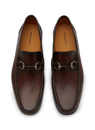 Detail View - Click To Enlarge - MAGNANNI - ‘Russ’ Leather Horsebit Loafers