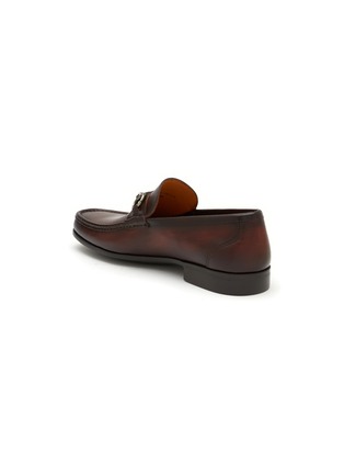  - MAGNANNI - ‘Russ’ Leather Horsebit Loafers
