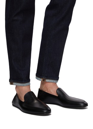 Figure View - Click To Enlarge - MAGNANNI - Suede Unlined Step In Loafers