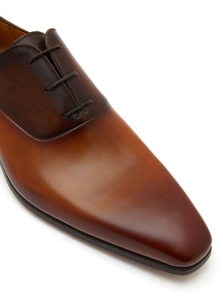 Detail View - Click To Enlarge - MAGNANNI - ‘Canalete’ Burnished Leather Plain Toe Oxford Shoes