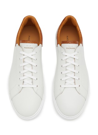 Detail View - Click To Enlarge - MAGNANNI - ‘Lotto’ Gator Tab Tennis Sneakers