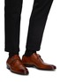 MAGNANNI - ‘Austin’ Monk Strap Burnished Leather Oxford Shoes