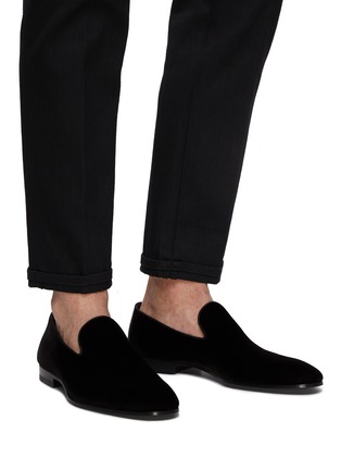 Figure View - Click To Enlarge - MAGNANNI - ‘Canalete’ Velvet Slip On Shoes