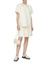 Figure View - Click To Enlarge - JIL SANDER - Buckled Pleated Wrap Skirt