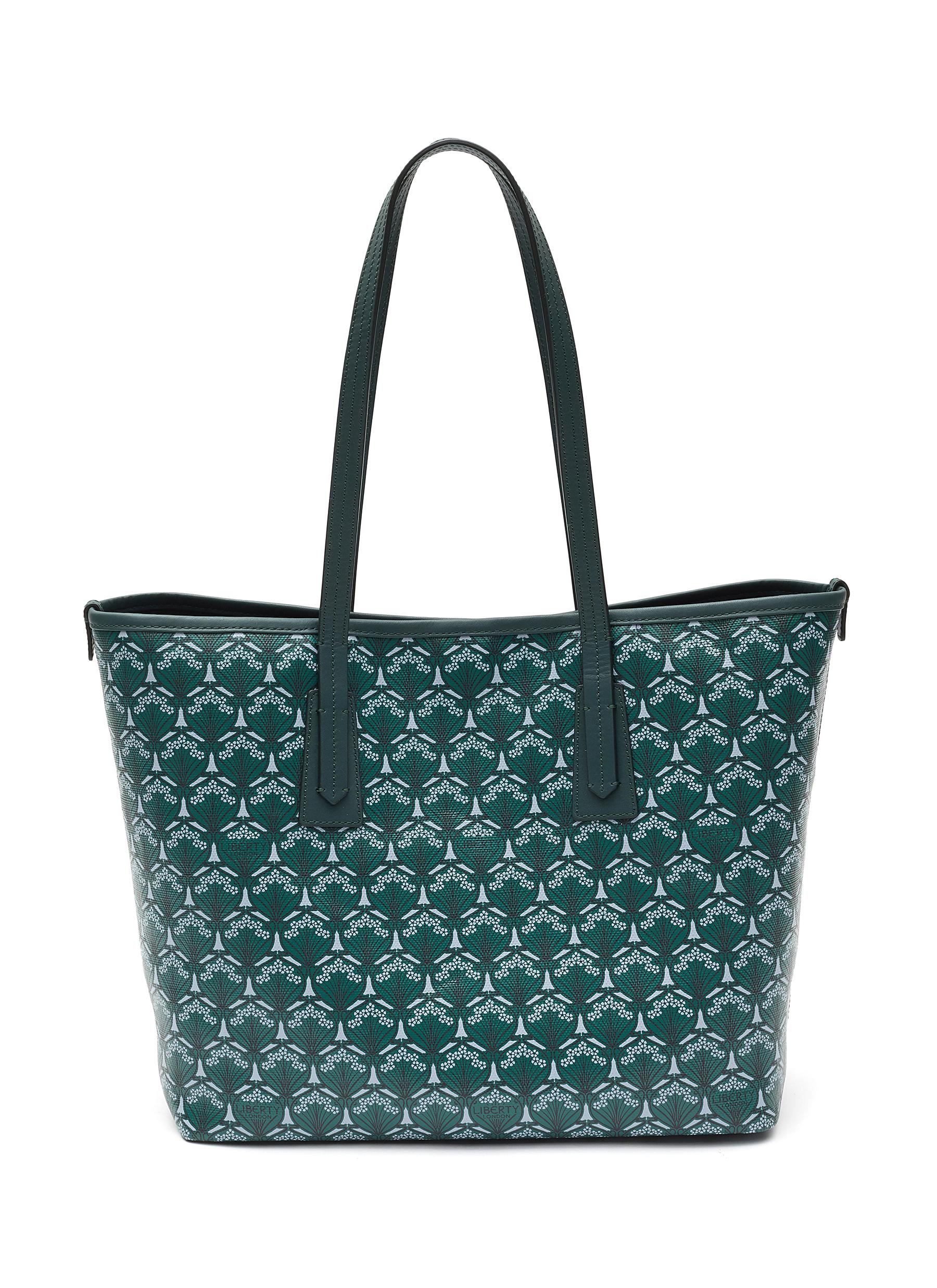 Liberty London 'iphis Little Marlborough' Printed Canvas Tote Bag In Green
