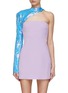 Main View - Click To Enlarge - DAVID KOMA - Sequined One Sleeve Mini Dress