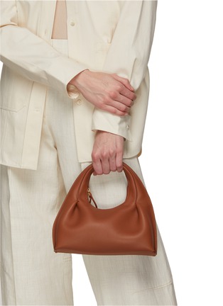 Front View - Click To Enlarge - BONASTRE - Small 'Phantom' Leather Crossbody Bag