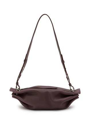 Main View - Click To Enlarge - BONASTRE - Ring' Leather Crossbody Baguette Bag