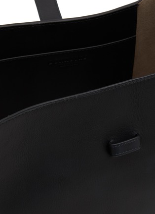 Detail View - Click To Enlarge - BONASTRE - ‘Dome’ Zipped Sides Leather Tote Bag