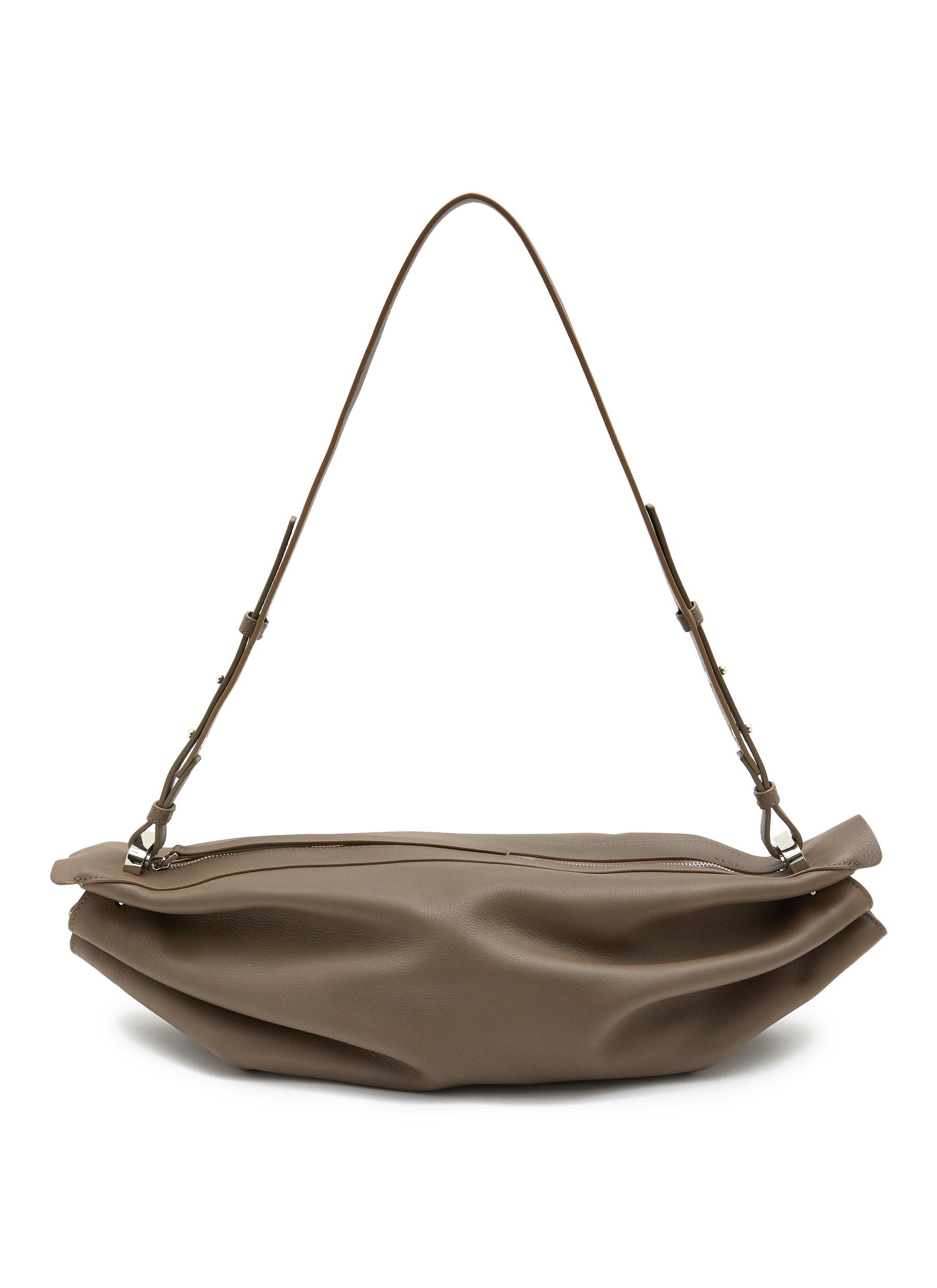 Large Slouchy Banana Bag in Leather