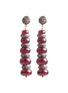 Main View - Click To Enlarge - TUKKA - Gold Silver Ruby Diamond Drop Earrings