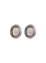 Main View - Click To Enlarge - TUKKA - Gold Silver Tone Polki Crystal Stud Earrings