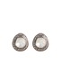 Main View - Click To Enlarge - TUKKA - Gold Silver Polki Crystal Stud Earrings