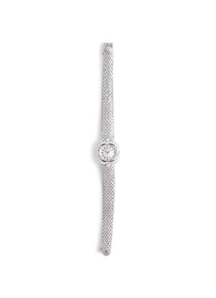 Main View - Click To Enlarge - LANE CRAWFORD VINTAGE WATCHES - Rolex 14k White Gold Case Circular Dial Diamond Lady Wrist Watch